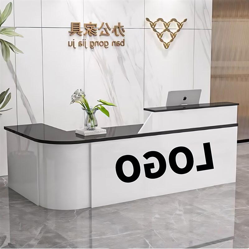 吧台收银台店铺小型柜台简约定制服务台超市理发店公司前台接待台