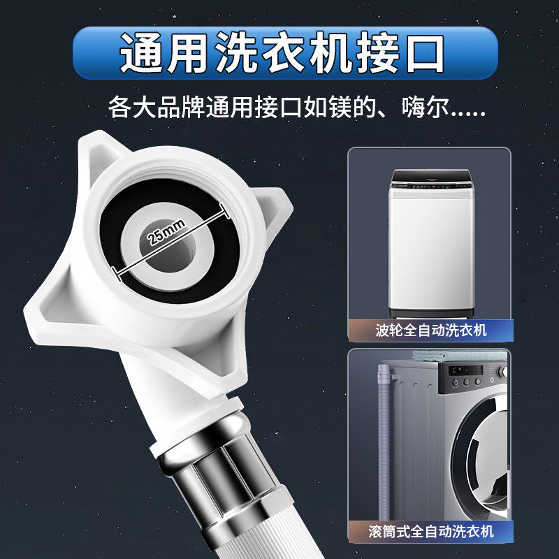 防爆全自动洗衣机进水管加长延长管接水管上水管注水软管接头配件