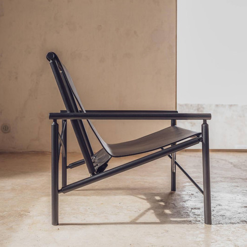 Amura意大利单人休闲座椅家居客厅家用懒人皮革扶手椅家用沙发