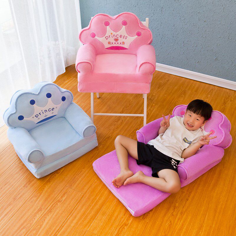 儿童折叠小沙发卡通可爱男孩女孩躺座椅午K睡床宝宝凳幼儿园可拆