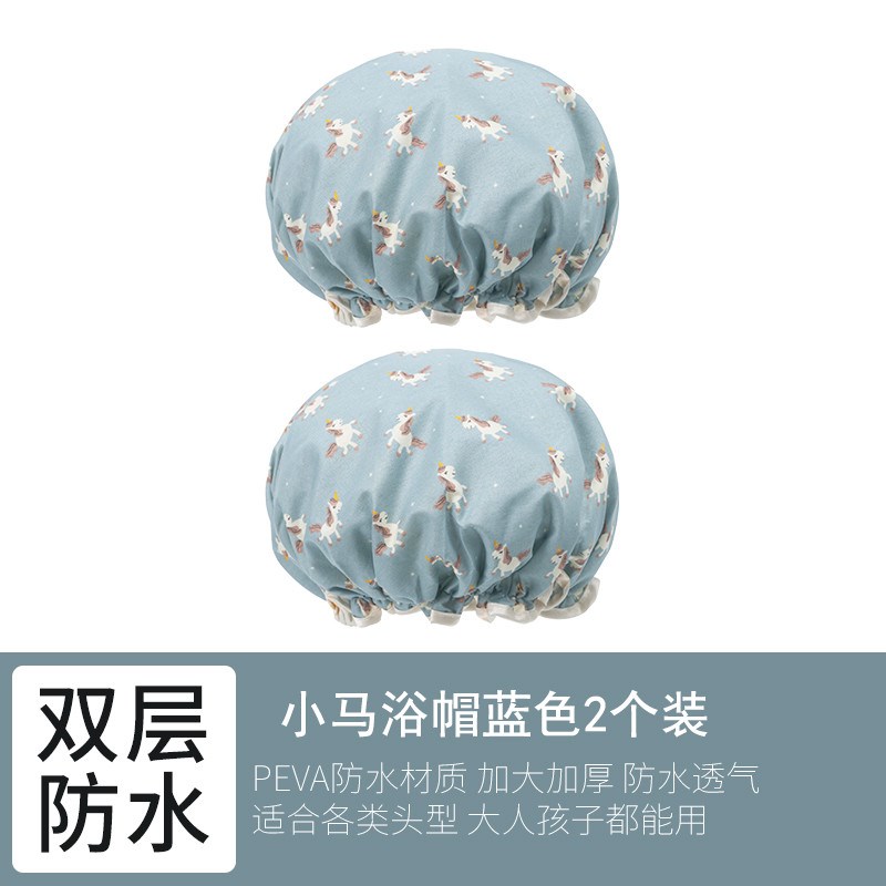 浴帽防水成人女款厨房洗澡沐浴帽洗头帽儿童可爱头套淋浴防油新款