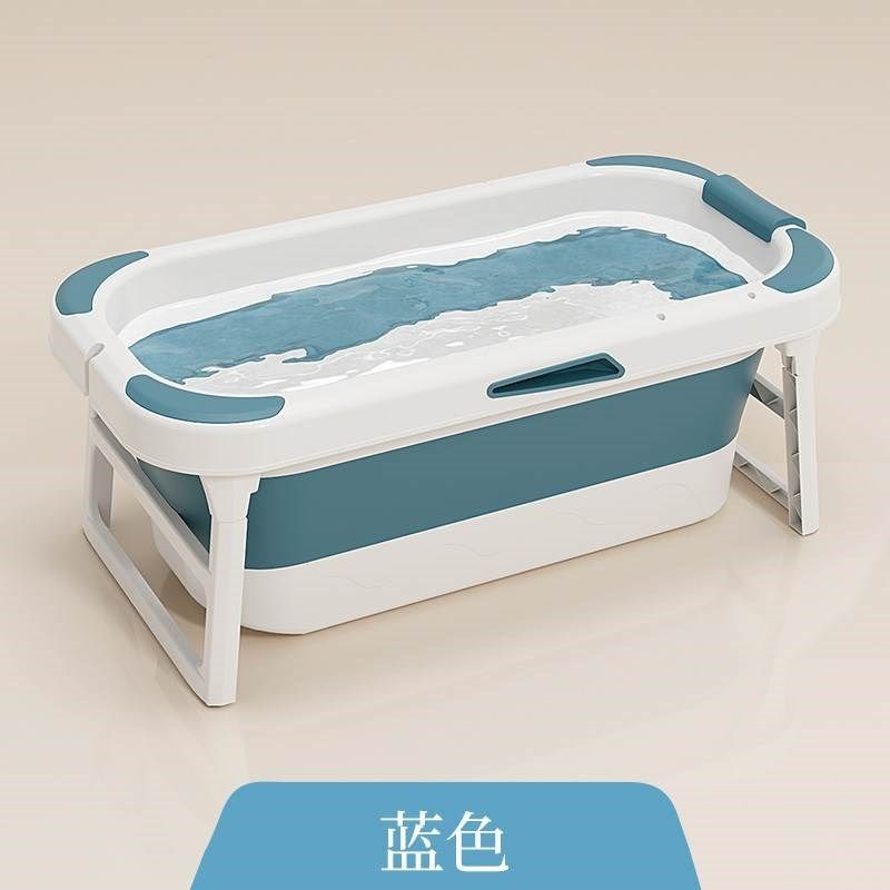 婴儿洗澡盆宝宝折叠加大儿童浴桶可坐躺浴盆成人沐浴桶小孩游泳池