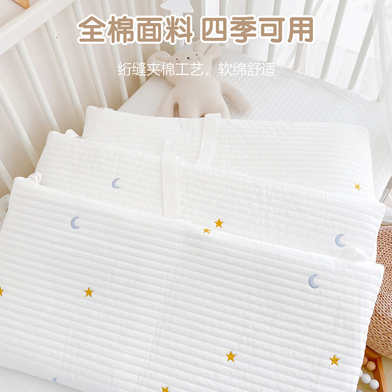 婴儿床床围软包防撞儿童拼接床围栏挡布宝宝床品套件可定制
