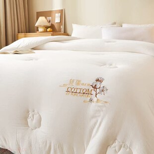 新款 盖被单人双人被褥批 新疆花被子水洗棉冬被被芯春秋被四季