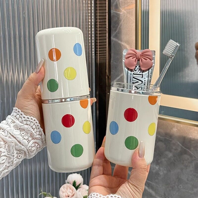 旅行洗漱牙刷收i纳盒漱口杯电动便携牙具牙缸儿童杯子套装旅游用