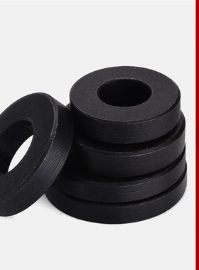 AJS8.8级黑色高强度加厚垫片圆型加大模具压板垫圈非标平垫M12M16