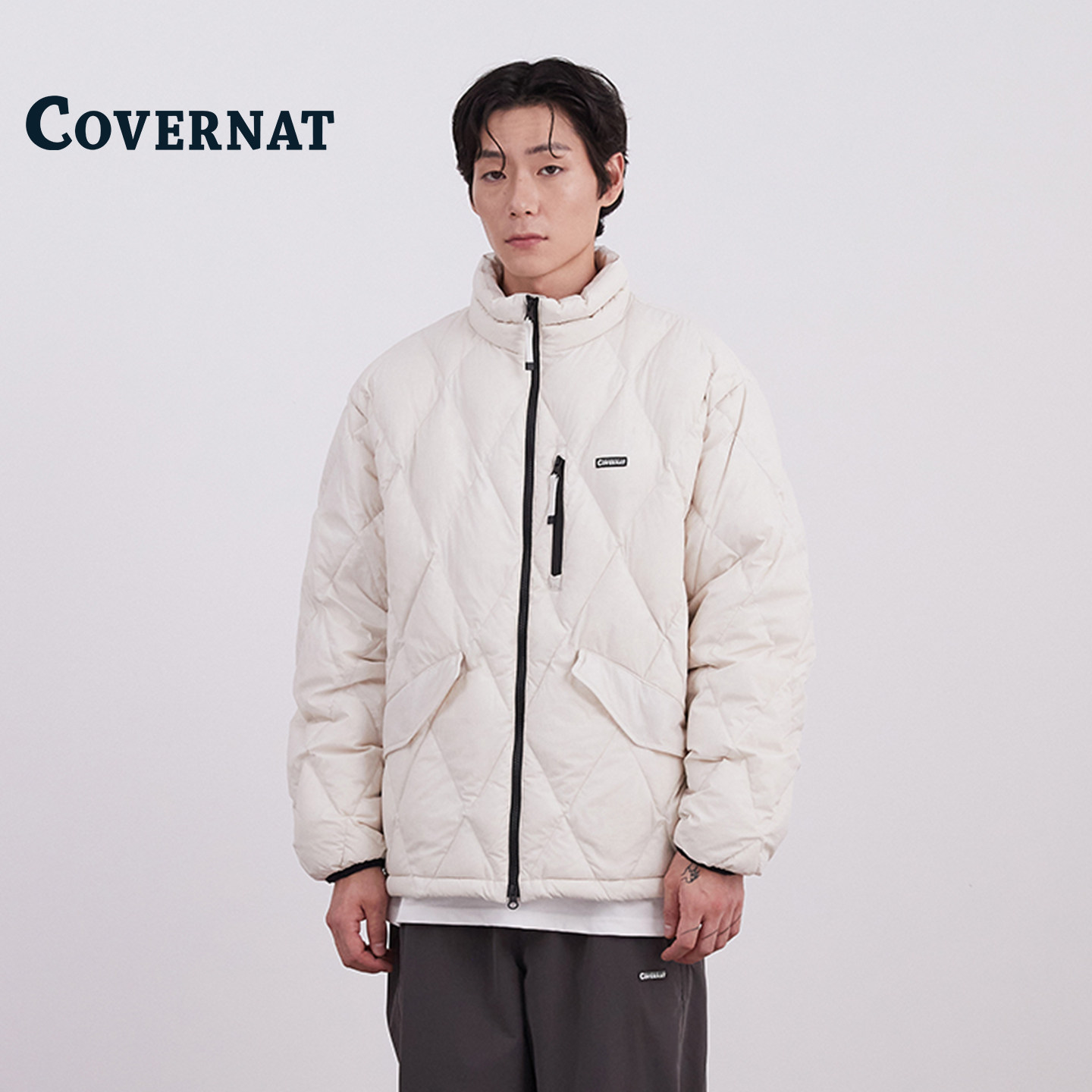 COVERNAT韩国羽绒服冬季短款户外休闲风羽绒服时尚百搭保暖外套