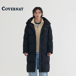 COVERNAT韩国羽绒服加厚保暖基础休闲百搭长款外套男款2025年新款