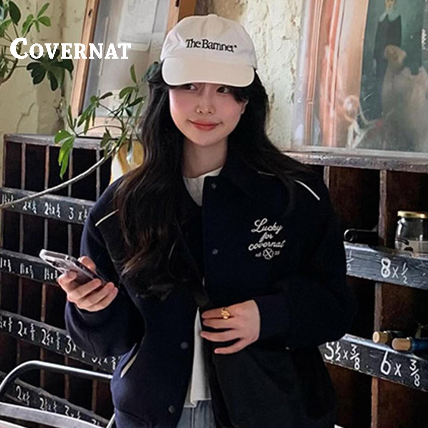 COVERNAT设计感小众棒球服短外套图片