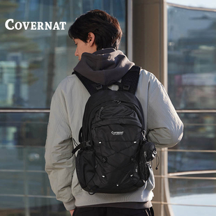 COVERNAT韩国双肩包女大容量背包休闲通勤书包高级感小众旅游轻便
