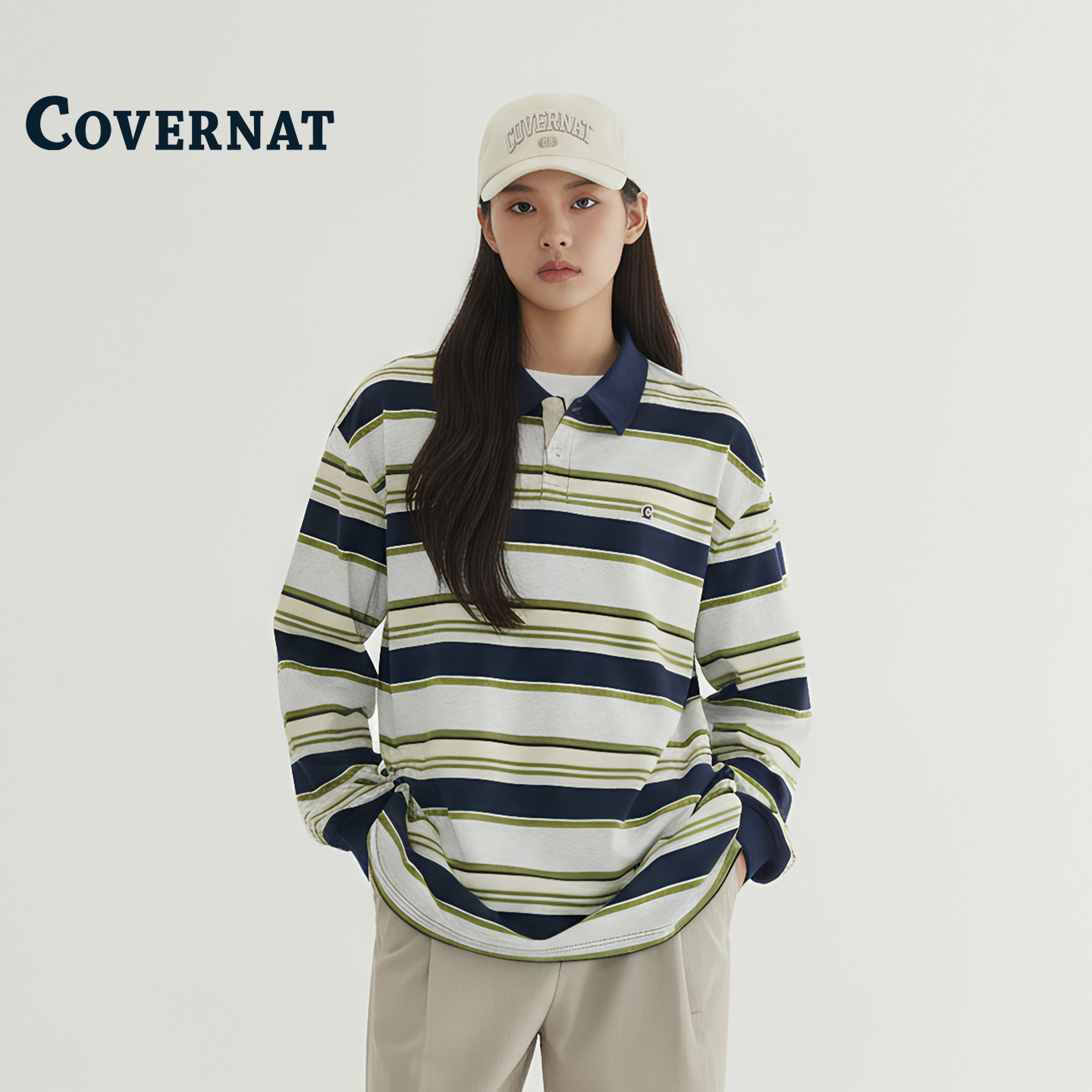 COVERNAT韩国polo衫秋英宇同款