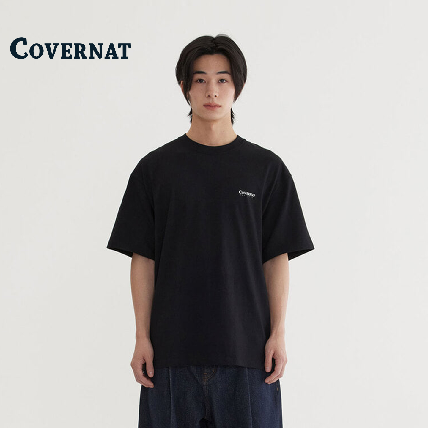 COVERNAT美式男女同款宽松短袖