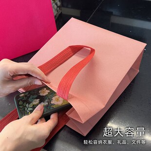 打扣无纺布手提袋定制LOGO广告宣传环保服装包装手拎兜子订做