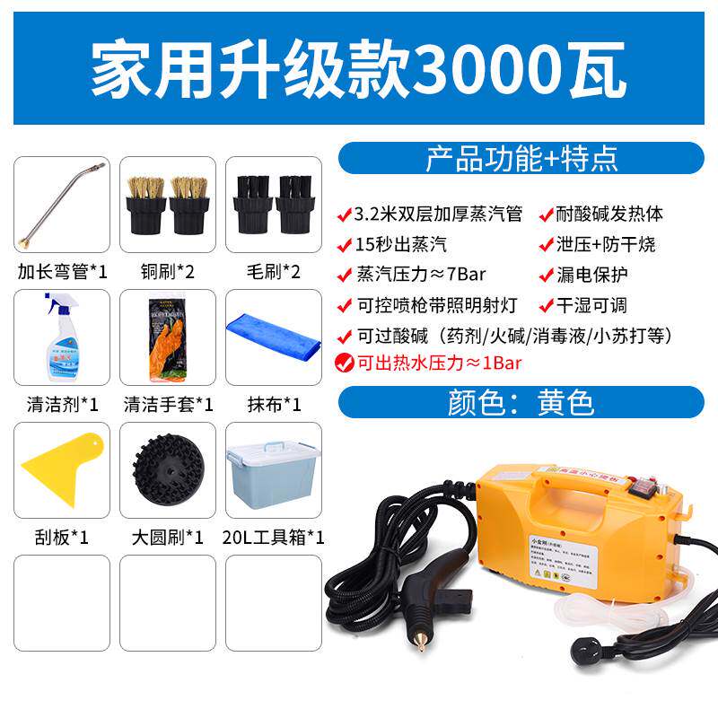 现货速发新品销蒸气清洗机地暖脉冲洗小型管道蒸汽洗车机清洁设备