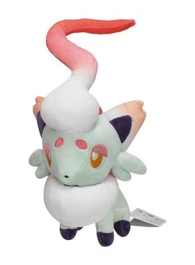 大号27cm站姿白色异色索罗亚洗翠地区索罗亚克蓝色红色毛绒公仔