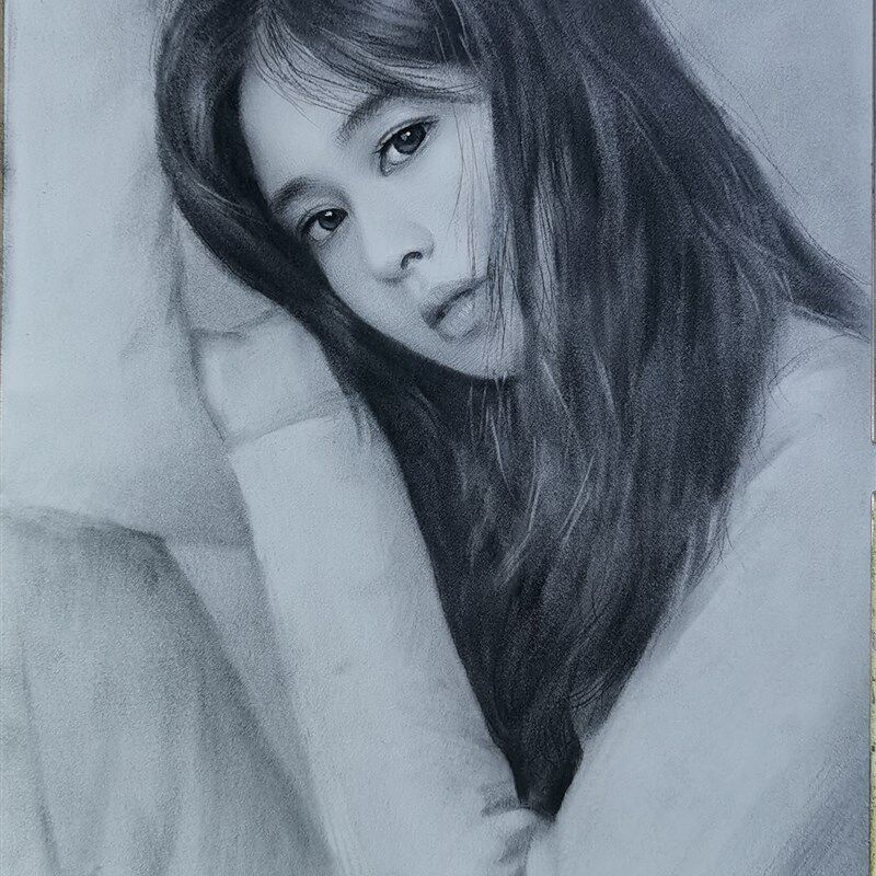 加急特急素描肖像画定制素描人物画照片转手绘