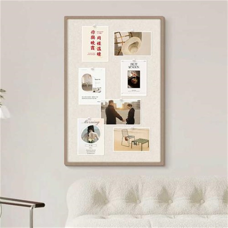 照片墙背景板软木墙板留言板记事板挂墙展示板照片展示墙软木板墙