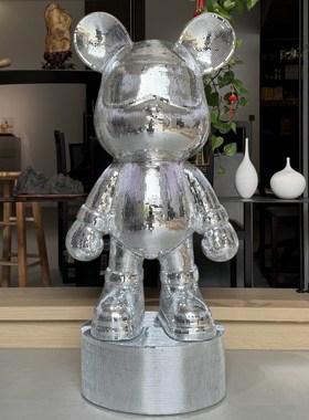 暴力熊客厅摆件网红卡通落地大号公仔存钱罐轻奢风乔迁新居礼物