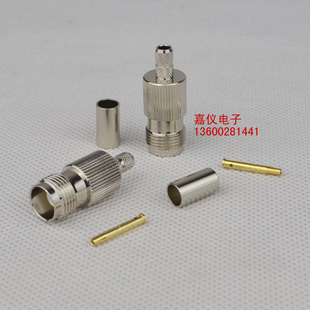 TNC-K-3射频RF同轴信号连接器TNC母头接线适用RG58同轴电缆50欧姆