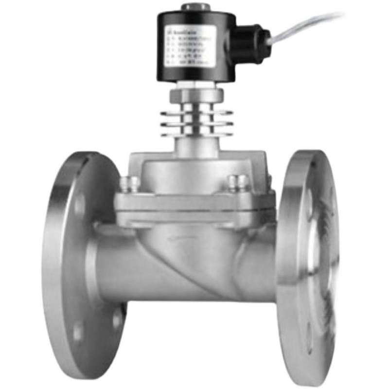 三力信蒸汽导热油电磁阀SLH1WH02T4F32 40 50 25不锈钢法兰超高温