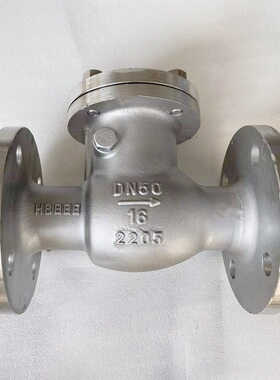 不锈钢2205法兰止回阀卧式止回阀H44W-16V双相钢止回阀2507逆止阀