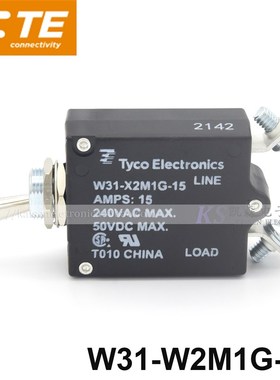 Tyco TE W31-X2M1G-15 15A 3-1393247-3 UL CSA 1-50Amps断路器