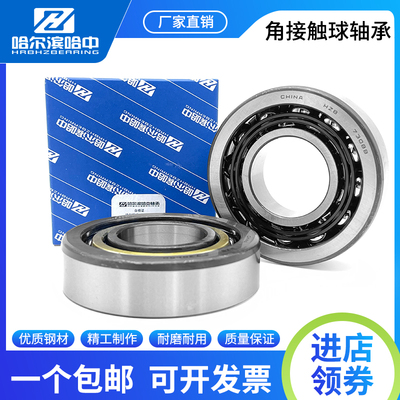 哈尔滨角接触球轴承7217 7218 7219 7220 7222 7224 7226 B进口