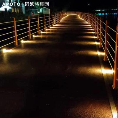 网红led户外太阳能步道灯公园栈道灯512外控七彩感应侧发光道钉灯