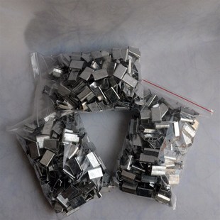 厂家直供1608PET打包带塑钢带 镀锌铁皮塑钢打包扣 半开口铁皮扣