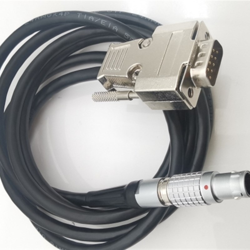 兼容lemo  FGC.1B.308  TGC.1B 8针转DB9针  1米CAN通讯的转接线