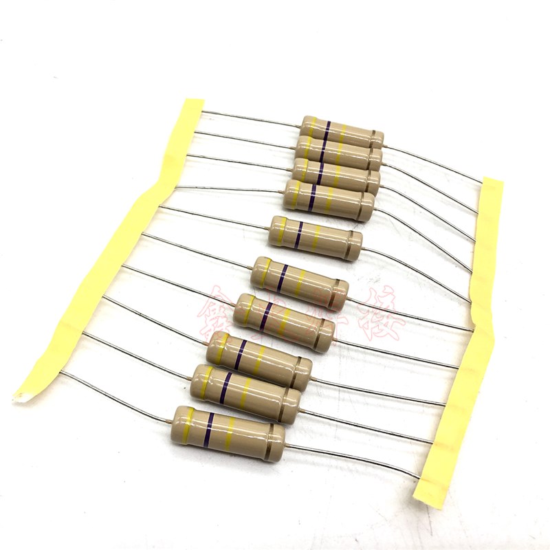 5W470K碳膜电阻470K5W色环电阻逆变焊机维修配件金属氧化膜电阻