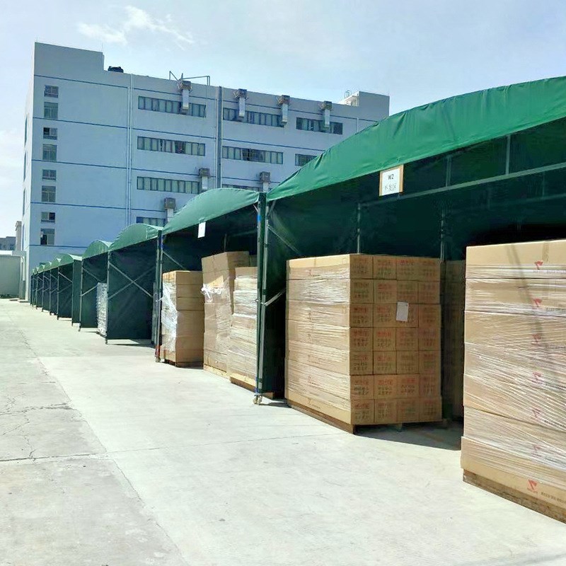 户外移动遮阳推拉篷大仓库遮雨棚大排档酒席推拉篷物流推拉帐篷
