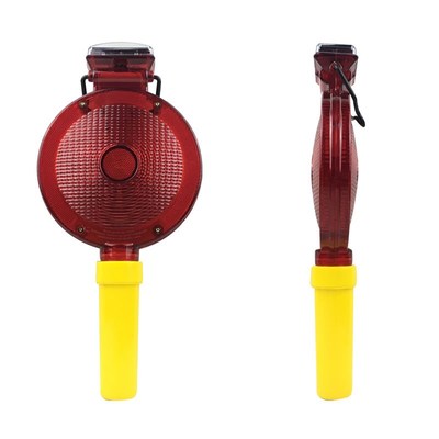 太阳能灯太阳能爆闪灯太阳能警示灯夜间道路施工安全灯手持式