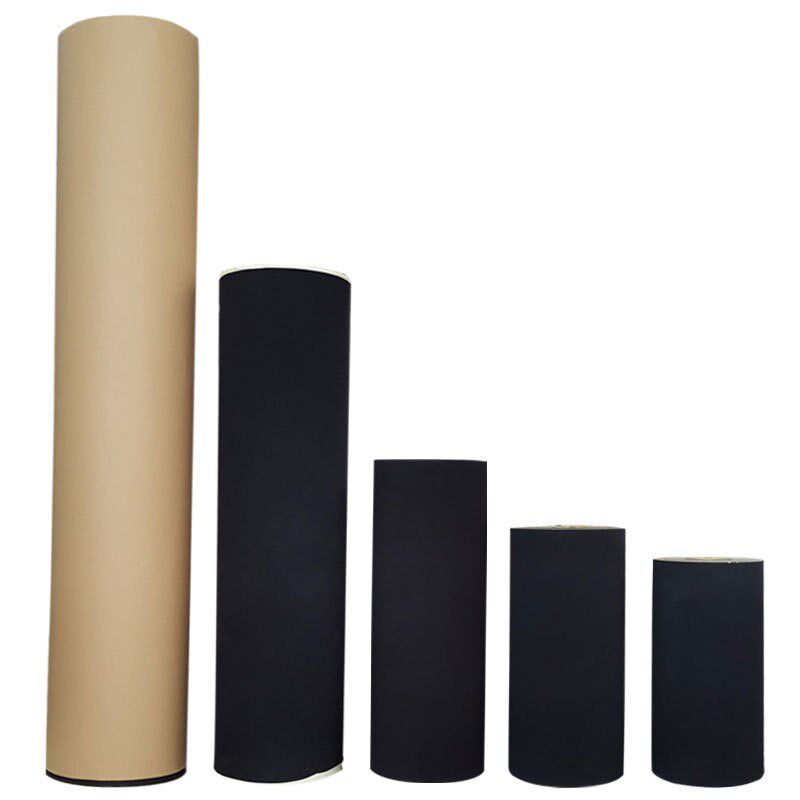 相框裱背板带胶绒布十字绣框背面绒布不干胶植绒布礼品盒黑绒布