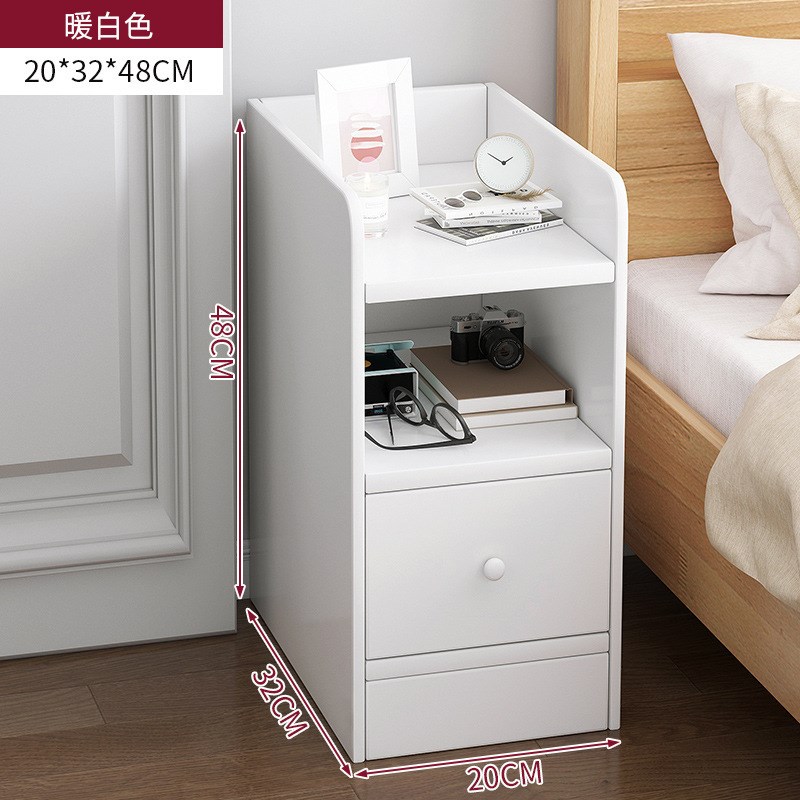 床边小柜子极简床头置物架2025新款卧室储物收纳柜超窄现代床头柜