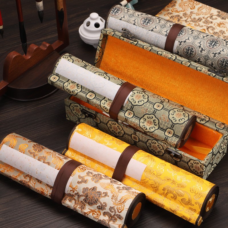 卷轴宣纸3米5米10米书画作品创作纸加厚长卷空白手卷