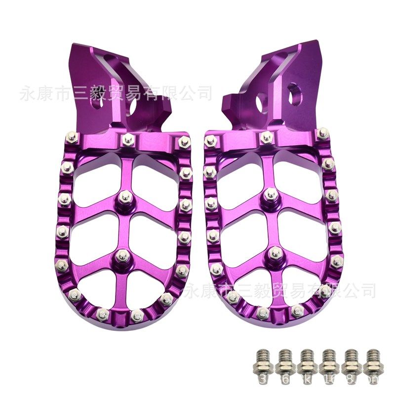 适用虬龙极蜂SurRon Ultra Bee CNC铝合金改装脚踏板电动越野配件