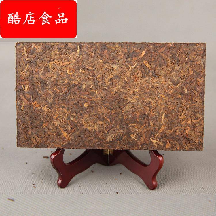 普洱熟茶 1000g乔木樟香普洱茶砖 云南茶叶 金芽砖茶