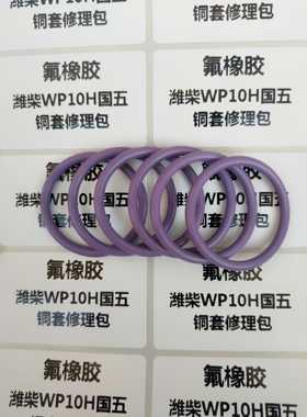 WP10H国五铜套胶圈WP10铜套密封圈国五铜套氟橡胶修理包P10铜套