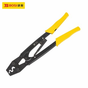 波斯工具 裸端子压接钳冷压端子钳接线 压线钳 D22 棘轮式