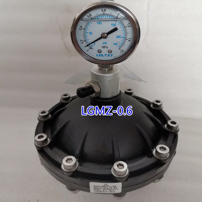 LGMZ-0.6膜片式脉冲阻尼器DN20内螺纹UPVC容积0.6L膜片脉动缓冲器