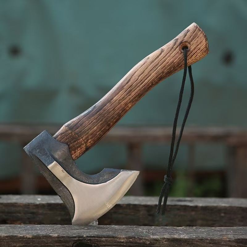 户外长柄斧手斧劈柴剁骨斧子锻造木工开山斧尼曼露营手斧