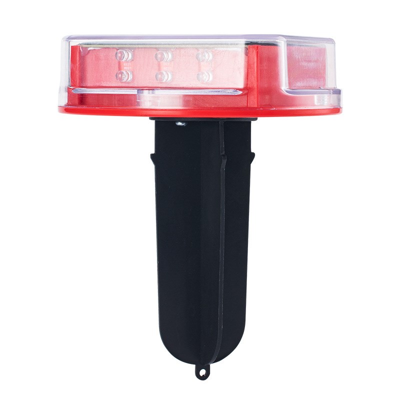 供应太阳能警示灯 障碍灯塔吊围挡路边施工信号灯 夜间闪光灯