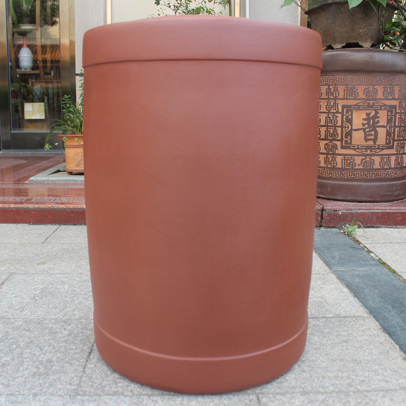 大号紫砂茶叶罐原矿手工茶叶大缸普洱密封醒茶罐U存储茶叶桶宜兴