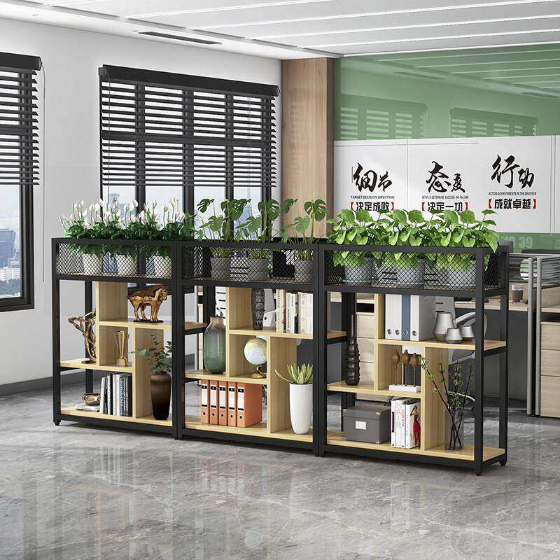 铁艺屏风栅隔断栏餐0519公饮花架办置物架书架客厅饭厅矮隔断装饰
