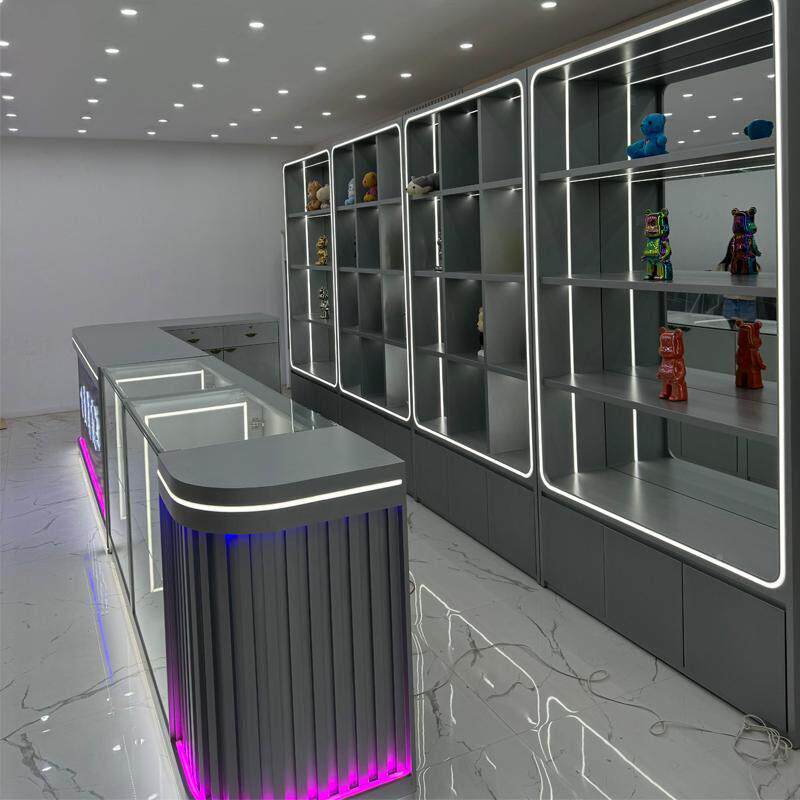 潮玩店绒展柜玩娃娃机展示机柜无品牌/毛玩具店电城弹珠柜礼品积