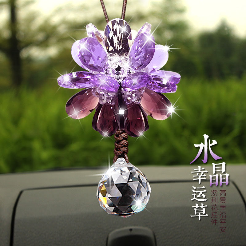 汽车挂件水晶车内饰品q挂饰车载挂饰高档水晶车饰女神款水晶车吊