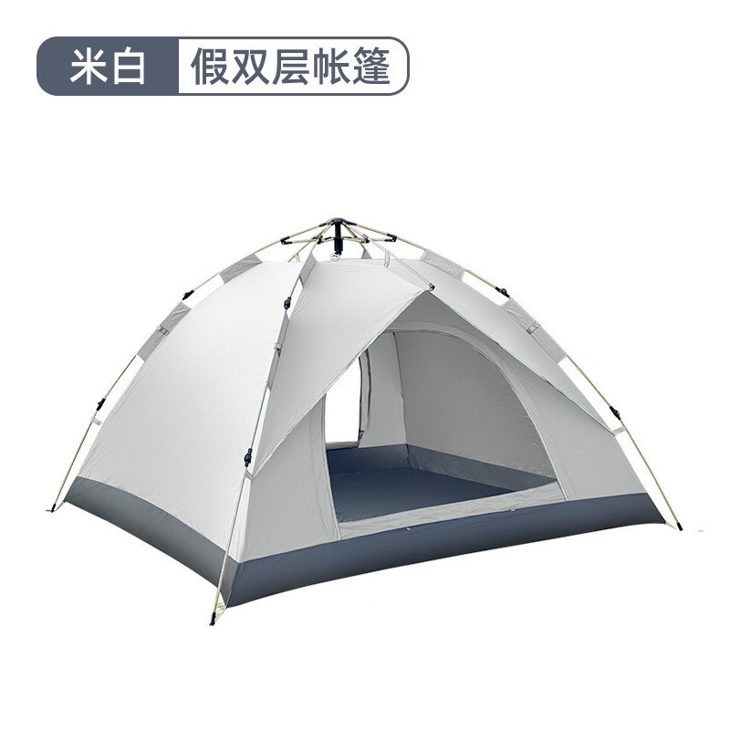 帐篷户外沙滩3-4人旅游全自动露营帐篷双人野营装备便携式折叠