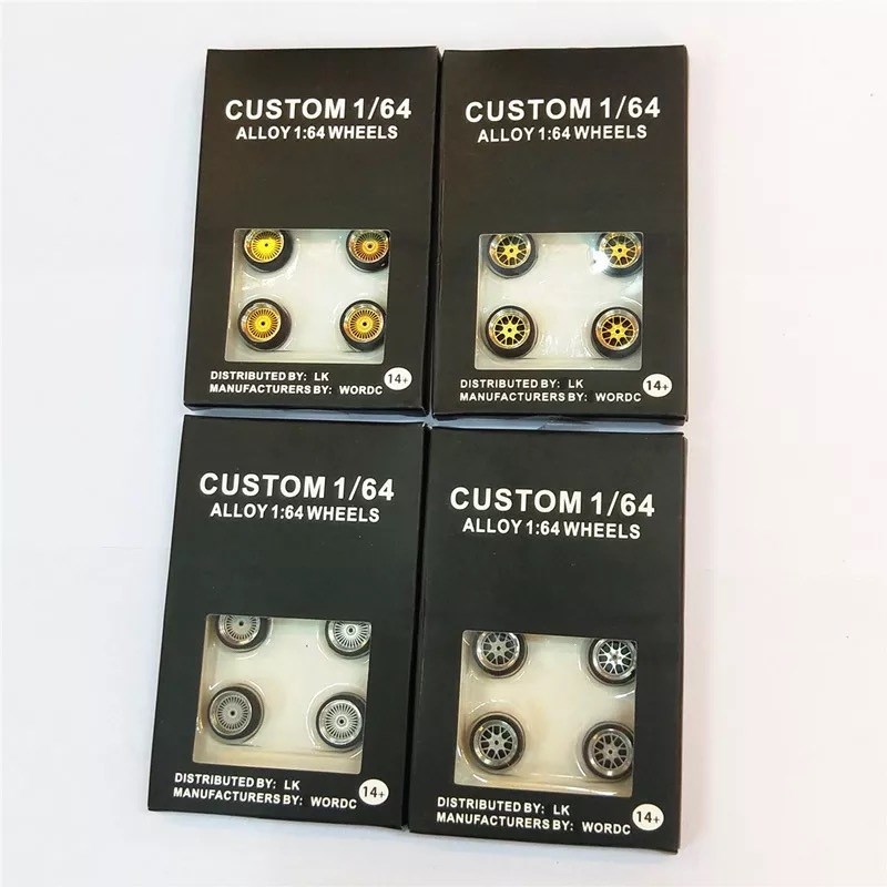 火轮多美卡绿光1 64小比例合金车模改装轮子轮毂金属橡胶轮胎