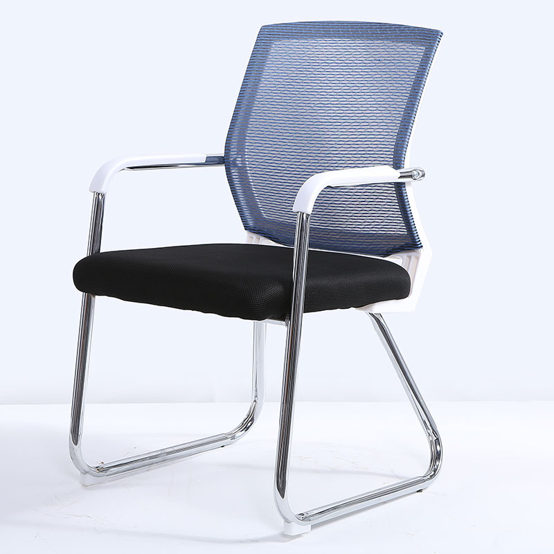 简约时尚职员椅办公椅会议椅弓形电脑座椅员工椅子网布椅